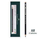 Faber-Castell 8/12pcs Set Matte Sketch Pencil Art Graphite For Sketch Black Lead Writing Drawing Graphite Pencils Supplies