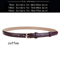 Women's belt genuine leather fashion casual simple everything matching decoration cowhide pants belt white jeans small belt