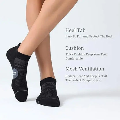 3/6 pairs of breathable and non slip invisible boat socks for men and women, ankle running socks, outdoor fitness socks