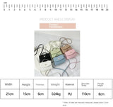 PU Versatile and Fashionable Portable Small Square Bag Single Shoulder Crossbody Bag Luxury Designer Handbag Women's Bags