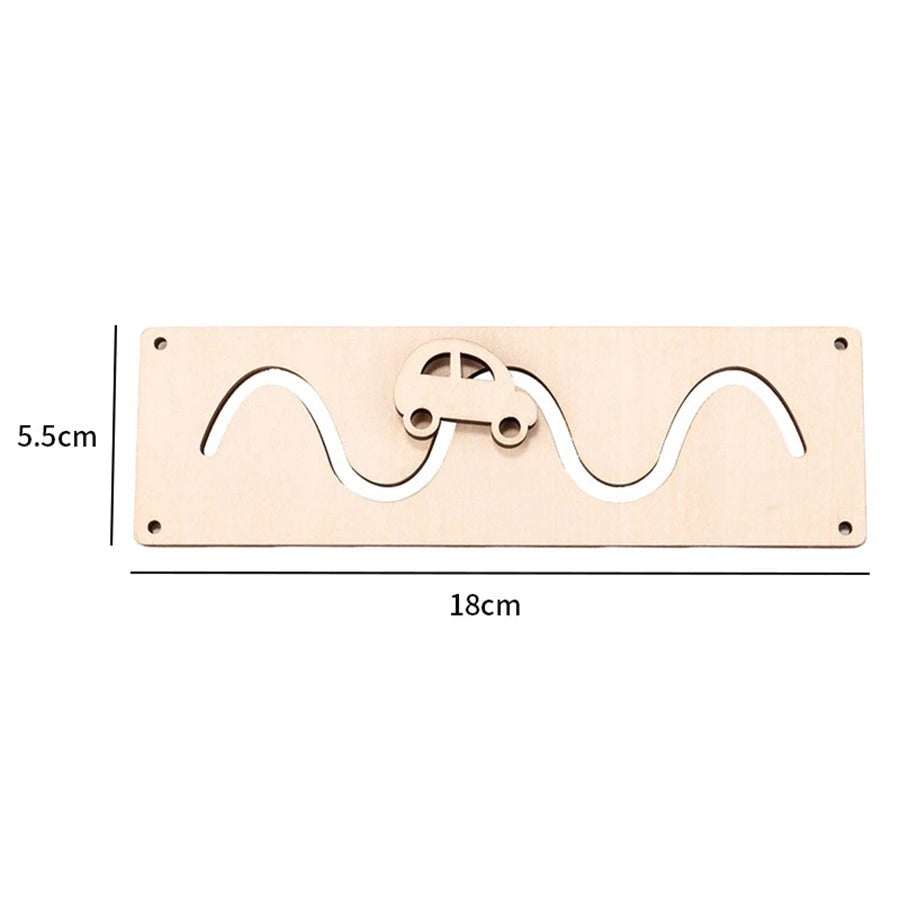 Wooden Busy Board DIY Toy Baby Montessori Sensory Activity Board Accessories For Children Locks Busyboard Parts Educational Toys