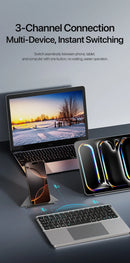 DUX DUCIS Foldable Bluetooth 5.0 Keyboard with Touchpad & Phone Holder For Phones Tablets PC iOS Android Windows Mac