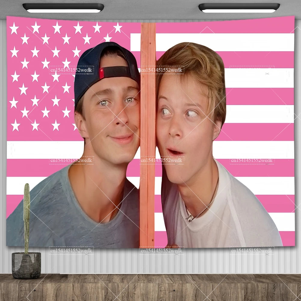 JJ Outerbanks Tapestry JJ Maybank American Flag Aesthetic Bedroom Decoration Obx Outer Banks Tapestrys Home And Garden Banner