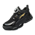 Men Rotating Button Safety Shoes Steel Toe Work Sneakers Indestructible Shoes Puncture-Proof Work Boots Air Cushion Safety Shoes