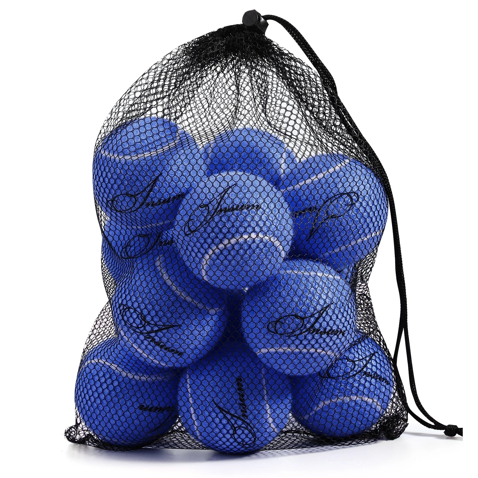 12pcs Tennis Balls with Mesh Carry Bag Practice Ball High Elasticity Pet Dog Playing Balls Outdoor Training Sports Rubber Tennis