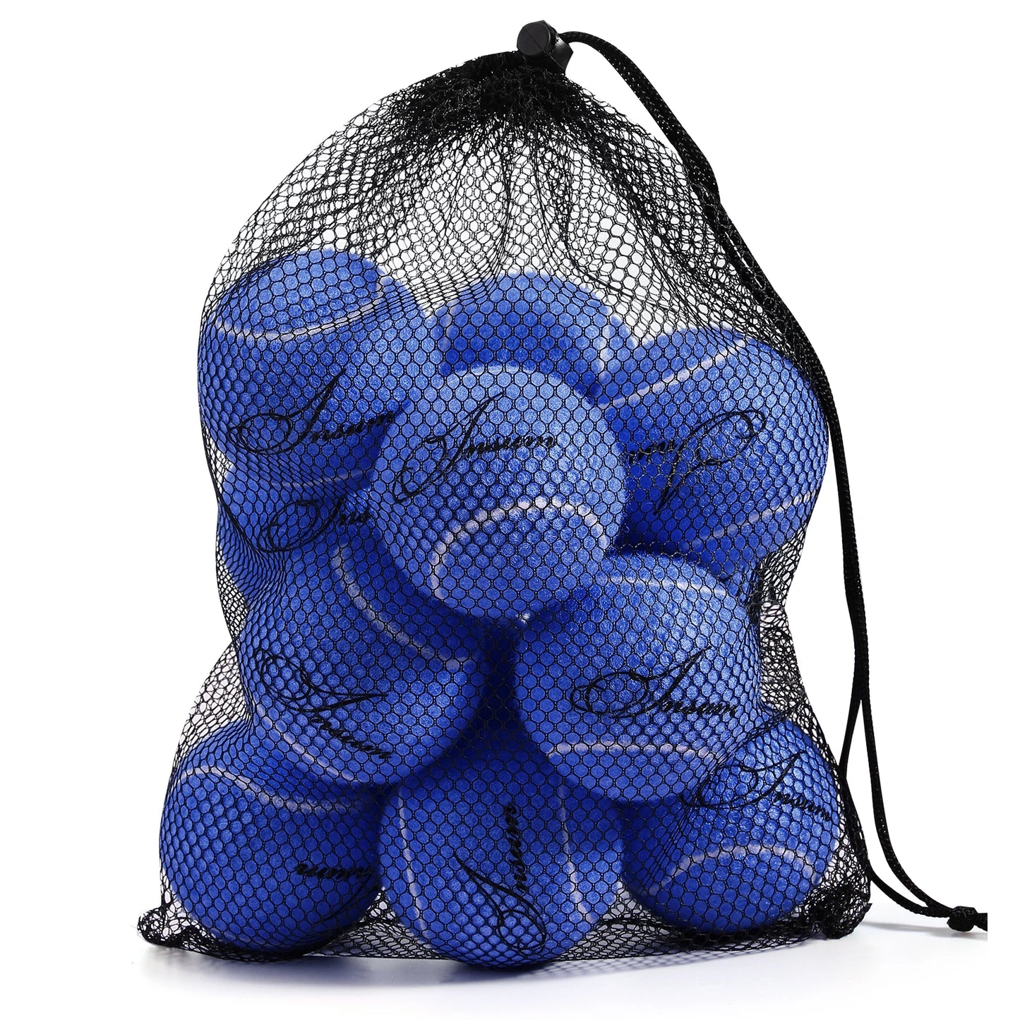 12pcs Tennis Balls with Mesh Carry Bag Practice Ball High Elasticity Pet Dog Playing Balls Outdoor Training Sports Rubber Tennis