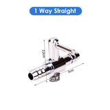 Stainless Steel Aquarium Air Distributor Fish Tank Oxygen Pump Accessories Air Splitter Flow Controller Pump Switch Valve Tap