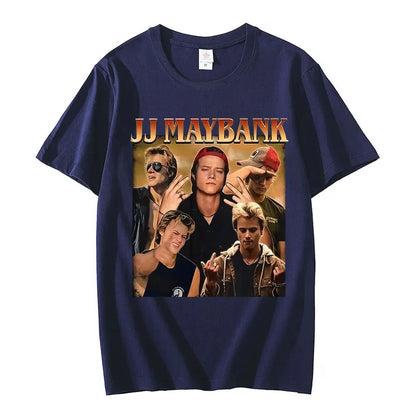 Camiseta de la serie de televisión Outer Banks 3 (2024), con estampado gráfico de JJ Maybank, de verano, para hombre y mujer, de algodón, manga corta, estilo punk.