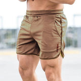 Men's Breathable Sports Shorts Fitness Running Short Pants Quick Dry Slim-Fit Training Pants New Summer Mesh Printing Men's Shorts
