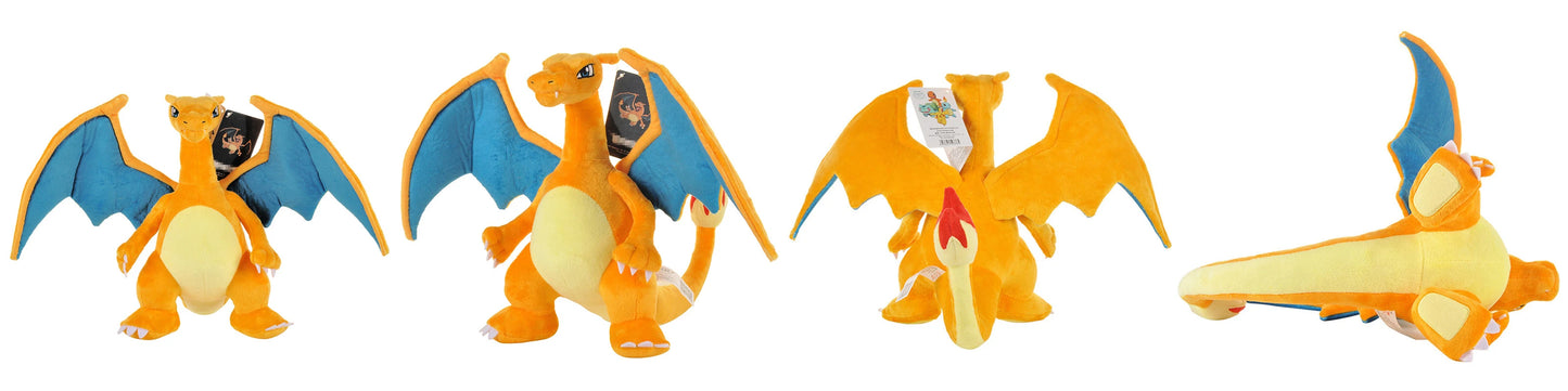 Peluche de Pokémon de alta calidad con etiqueta, dibujo animado de Pikachu, Charmander, Squirtle, Bulbasaur, muñeco de peluche, regalo para niños.