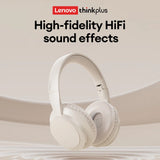 Lenovo TH11 Over-Ear Headsets Bluetooth 5.4 HI-FI Stereo Noise Cancelling Headphones Wireless Wired Gaming Earphones Comfortable