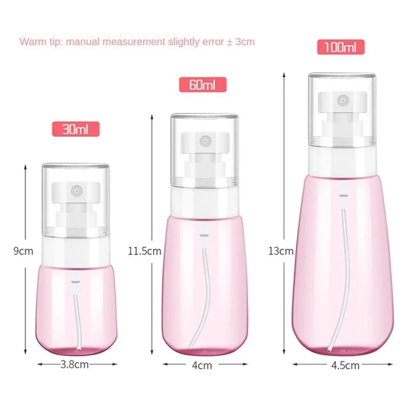 30ml 60ml Travel Spray Bottle Transparent Plastic Bottle Lotion Pump Travel Perfume Fine Mist Toner Bottles Refill Lotion Bottle