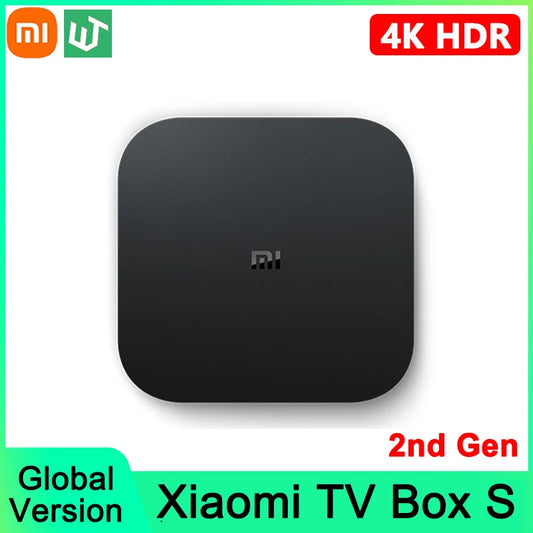 Original Global Version Xiaomi TV Box S 2nd Gen 4K Ultra HD 2G 8G WiFi BT5.2 Google TV Cast Netflix Smart TV Box Media Player