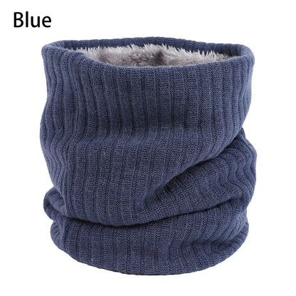 Fleece Lined Scarf Thermal Fleece Snood Neck Warmer Winter Outdoor Windproof Ski Cycling Circle Loop Scarves Men Women Gifts