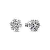 2024 New 925 Silver Plated Double Hoop Earrings For Women Butterfly Sun Moon Heart DIY Accessories 