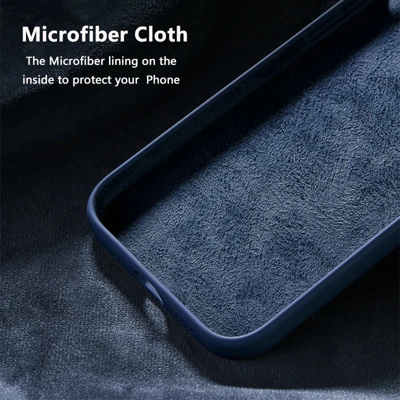 Official Original Silicone Phone Case For iPhone 16 13 15 14 12 Pro Apple Case for iPhone 16 Plus 13 14 11 12 15  Pro Max cover