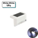 Outdoor Solar Step Lights Warm White LED Waterproof Stair Path Lighting for Garden Patio Fence Balcony Decoration Solar Power