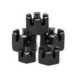 GB58 Fine Thread Carbon Steel Black M8~M42 Slotted Round Lock Hexagon Head Hex Slotted Castle Crown Nut Hexagon Slotted Nuts