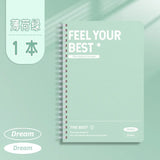 A5 B5 Thickened Spiral Notebooks Perforated Pages Loose-leaf Notebook for Students School Office Stationery Supplies