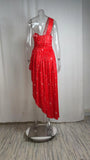 Vestidos de noche sexys para mujer, elegantes y rojos, para cóctel, fiesta, gala, graduación, ocasión formal de lujo, vestido de dama de honor.