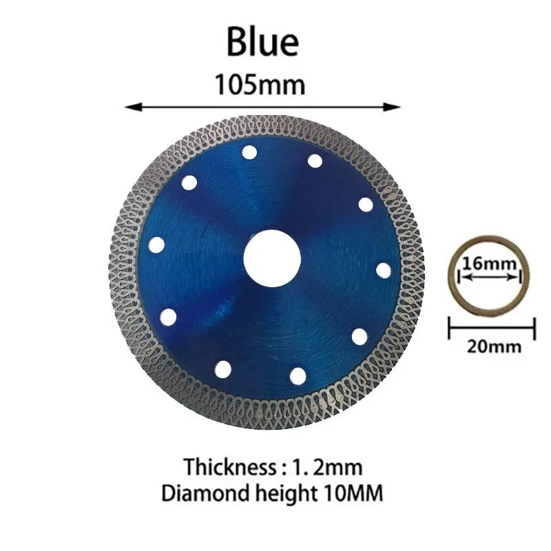 105MM/115MM/125MM Turbo Diamond Saw Blade Granite Marble Cutting Disc Porcelain Tile Ceramic 3 Size Angle Grinder