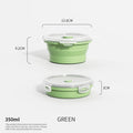 Collapsible Food Storage Containers Silicone Lunch Box with Lid Food Bowls Kitchen Stackable Lunch Box for Pantry Freezer Safe