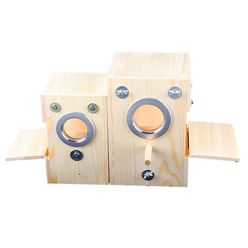 High Quality Wooden Bird Cage Nesting Box Breeding Hatching Nest for Parakeet Budgies Cockatiel Finch Lovebird Parrot Birdhouse