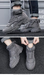 Men's Boots Tactical Combat Boots for Men Outdoor Hiking Winter Shoes Lightweight Non-Slip Men's Desert Ankle Boots Bota