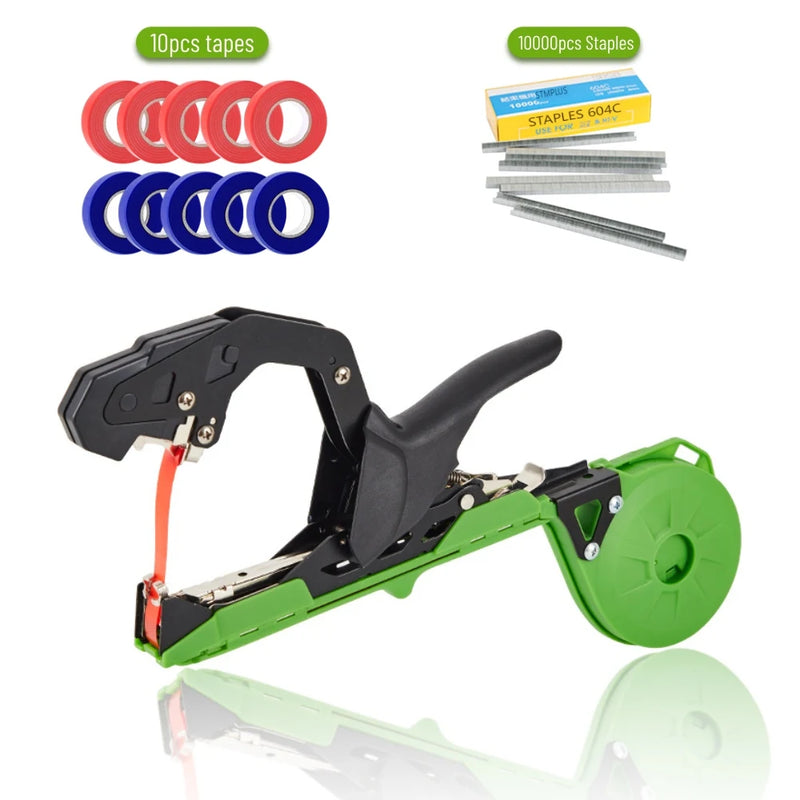 Plant Tying Machine Plant Branch Hand Tying Binding Machine with Garden Vine Tying Tape Vineyard Tool Plant Tape Gun Garden Tool