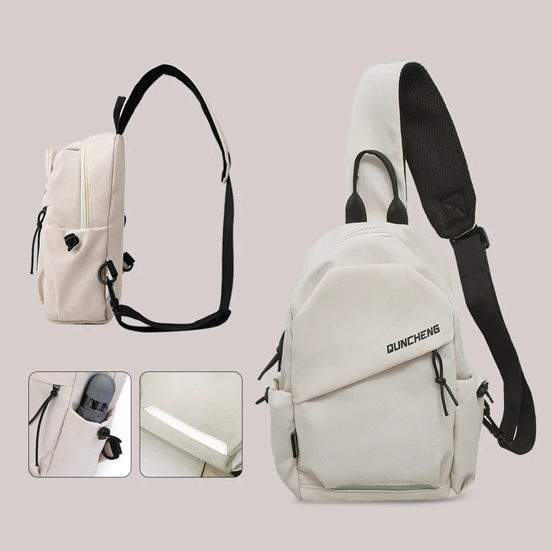 Bolso bandolera para hombre, de un solo hombro, mochila pequeña, bolso de pecho para mujer, ciclismo, deportes, escalada de montaña, niños, tableta, ligero, Mo