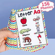 Inglês Alfabeto Phonics Pocket Flash Cards, Inglês Word Toys, Aprendizagem Educacional Precoce, 26 Letras