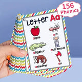 Inglês Alfabeto Phonics Pocket Flash Cards, Inglês Word Toys, Aprendizagem Educacional Precoce, 26 Letras
