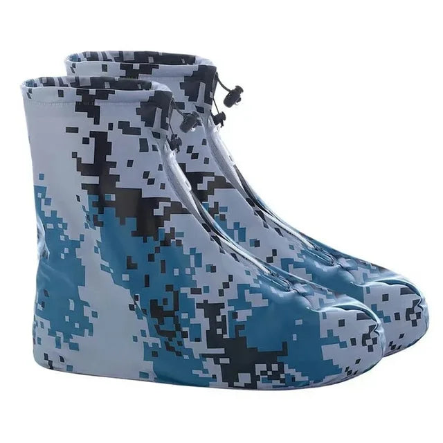 Waterproof Non-slip Rain Boot Cover Thick Shoe Protectors Rainy Boots PVC Adult Kids Waterproof Quality 