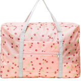 Foldable Travel Duffel Bag Portable Weekender Overnight Carry on Bag for Waterproof Luggage Organizer Floral Print Travel Tote