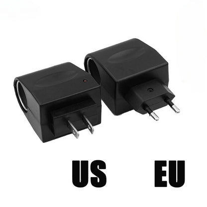 Adaptador de isqueiro do carro ac 220v para dc 12v ue eua plug conversor tomada de parede adaptador conversor automático acessório do carro