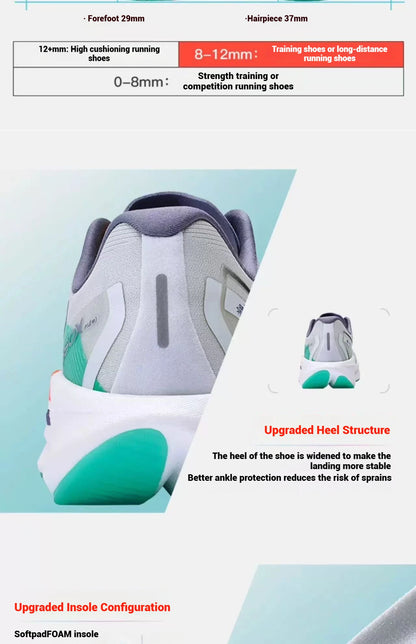 Xtep 360X 2.0 Professional Marathon Running Shoes For Men Racing Carbon Plate Shock Absorbent Sports Training Shoes 975219110035