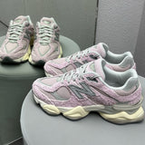 New Balance NB 9060 Trendy Comfortable Versatile Durable Breathable Low-Top Athletic Casual Shoes Unisex Pink Gray U9060HSP