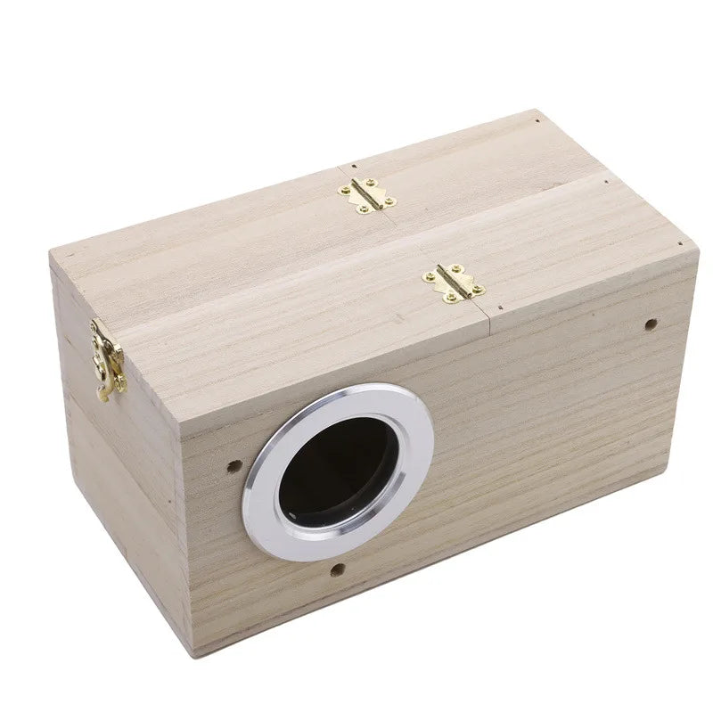 High Quality Wooden Bird Cage Nesting Box Breeding Hatching Nest for Parakeet Budgies Cockatiel Finch Lovebird Parrot Birdhouse