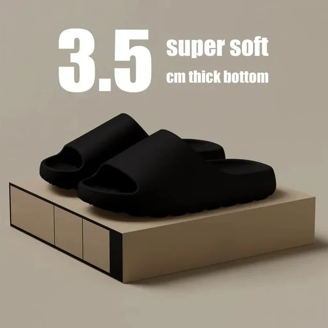 Sandalias de suela gruesa con diseño de nube de coco, chanclas de playa de fondo suave a la moda de verano para hombre y mujer, sandalias de EVA 