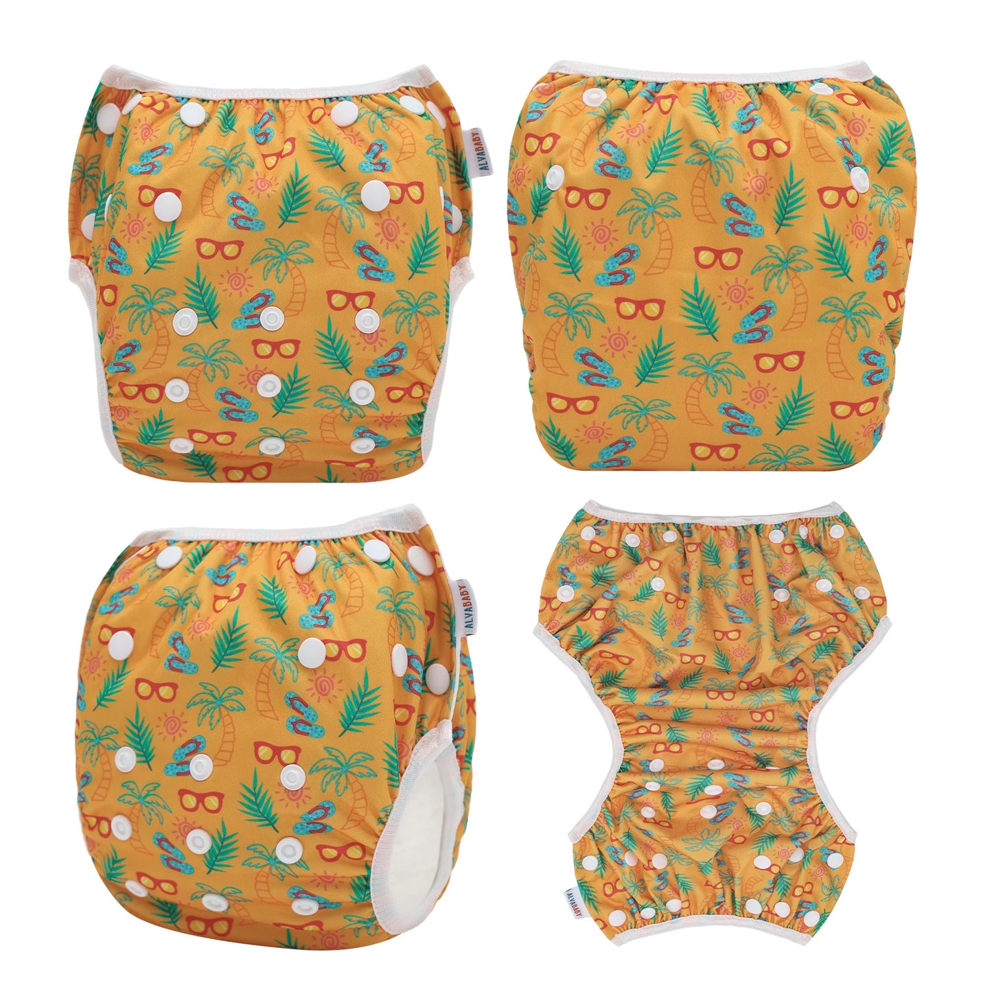 U PICK ALVABABY Swim Nappy Fashion Design Reusable Swim Diaper for Baby Under 1 year Old