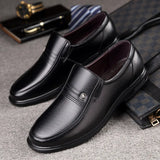 Leather Men Formal Shoes Luxury Brand 2025 Men's Loafers Dress Moccasins Breathable Slip-on Black Driving Shoes Plus Size 38-46