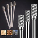 Extra Long 100mm Rotary Rasp File Carving Grinder Abrasive Tools Carbide Burr Alloy Bits Milling Cutter Drill For Metal Wook