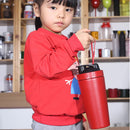 1Pc 700ML Stainless Steel Sports Water Mugs Shaker Bottles With Scale, Outdoor Gym Fitness Shake Cup Protein Powder Mixer Bottle