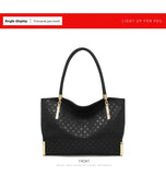 FOXER Genuine Leather Lady's Handbag Elegant Luxury Design Women Shoulder Bag Large Capacity Tote Bag Best Gift for Mom, Wife
