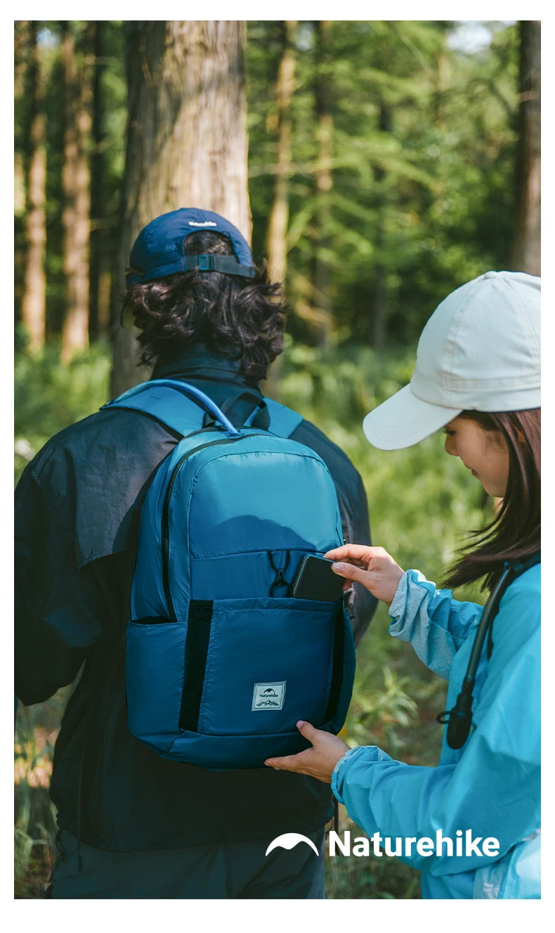 Naturehike New 30L Camping Backpack Large Capacity Portable Foldable Waterproof Shoulder Bag Outdoor Travel Hiking Picnic Bag