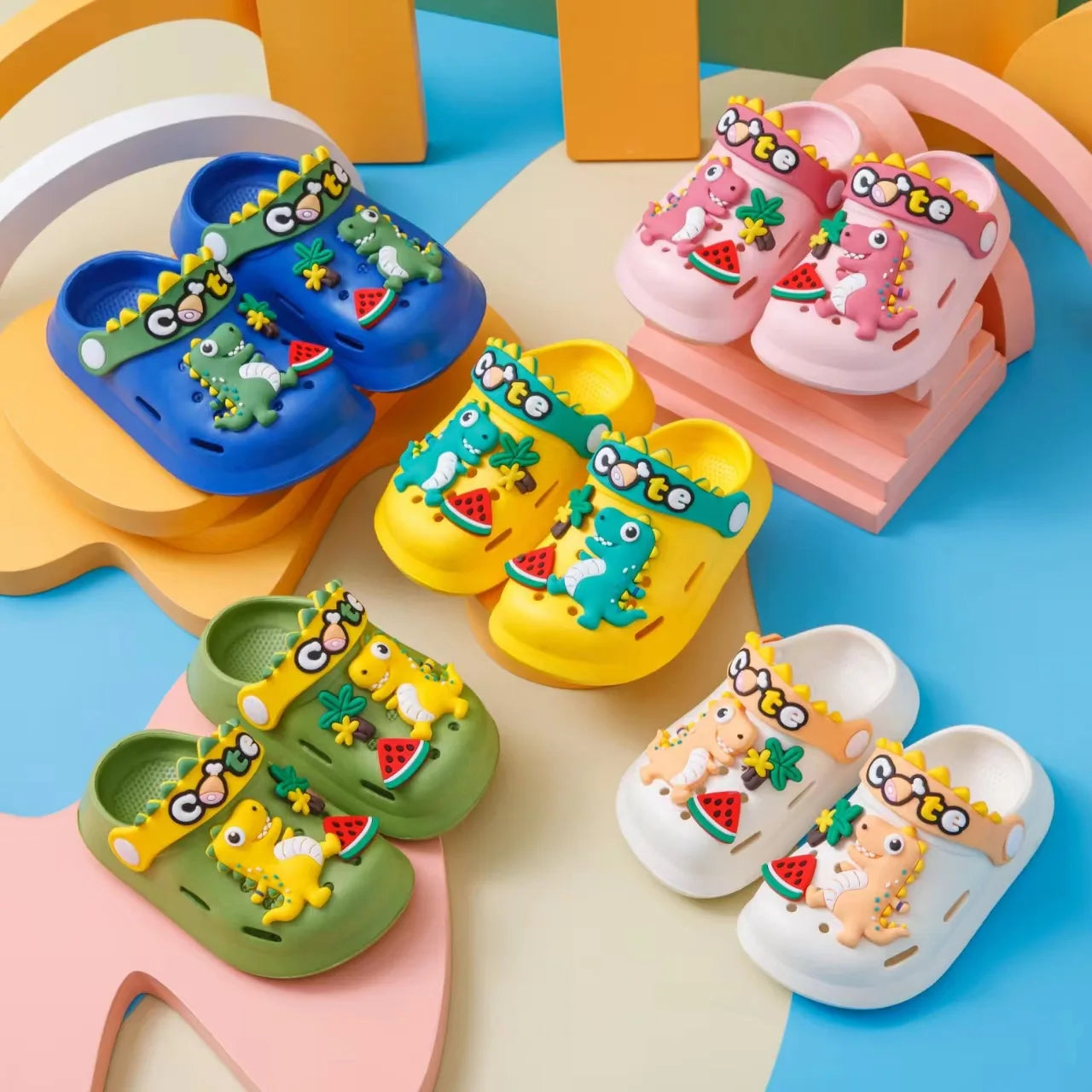 Outdoor Beach Slippers Children's Garden Shoes Trendy Crocodile Soft Sole Sandals For Baby Breathable Non-slip For Indoor