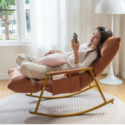 Household Goods Rocking Chair Balcony Home Leisure Lunch Lounge Chair Adult Light Bedroom Living Room Rocking Chair Lazy Sofa