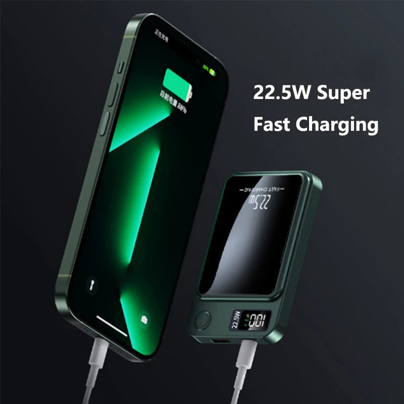 PD22.5W Fast Charging Power Bank 20000mAh 15W Magsafe Wireless Charger for iPhone 15 14 13 12 11 Samsung Huawei Xiaomi Powerbank