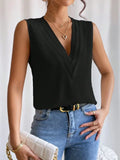 Blusas sueltas sin mangas, camisas oversize, tops elegantes de mujer, monocromáticos, casuales, moda juvenil, verano 