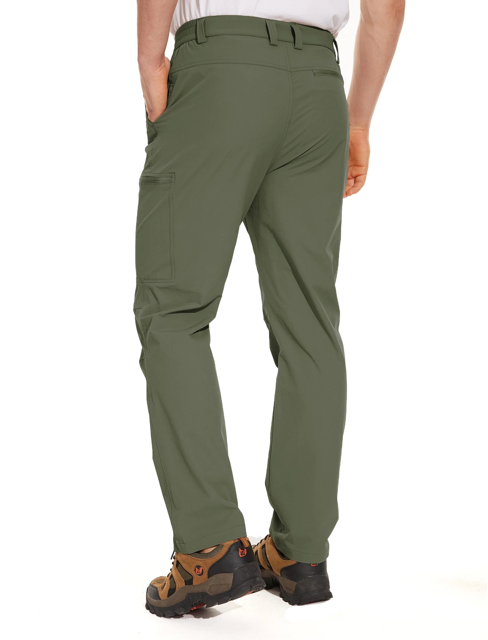 TACVASEN Waterproof Lightweight Hiking Pants Mens Ripstop Quick Dry Cargo Work Pant Outdoor Trekking Hard-wearing Trousers Male